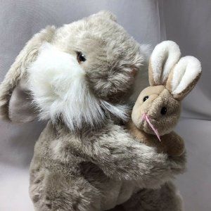 Easter Rabbit & Baby Bunny Lemonwood  Asia 10 Inch